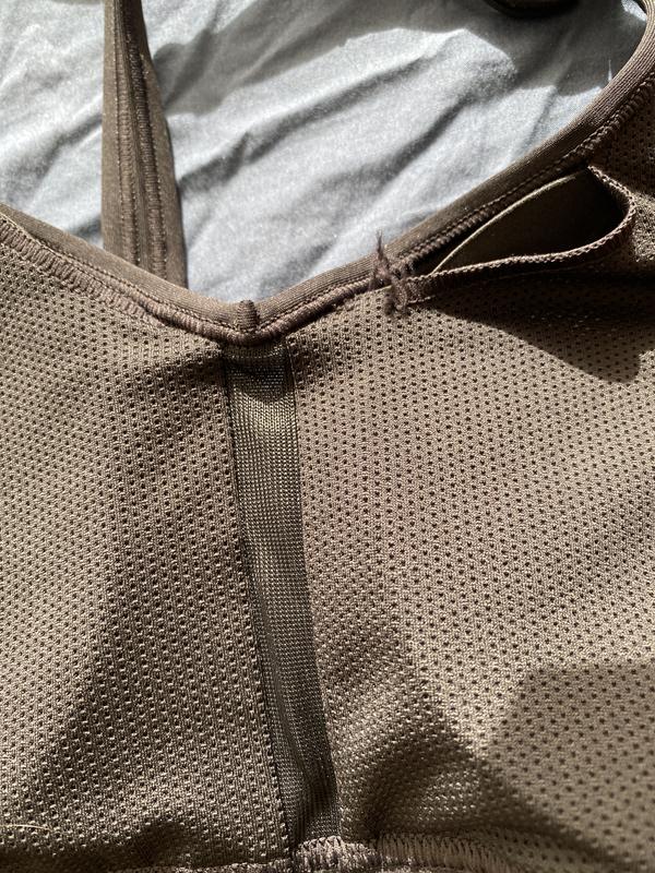 Damaged seam clearly visible