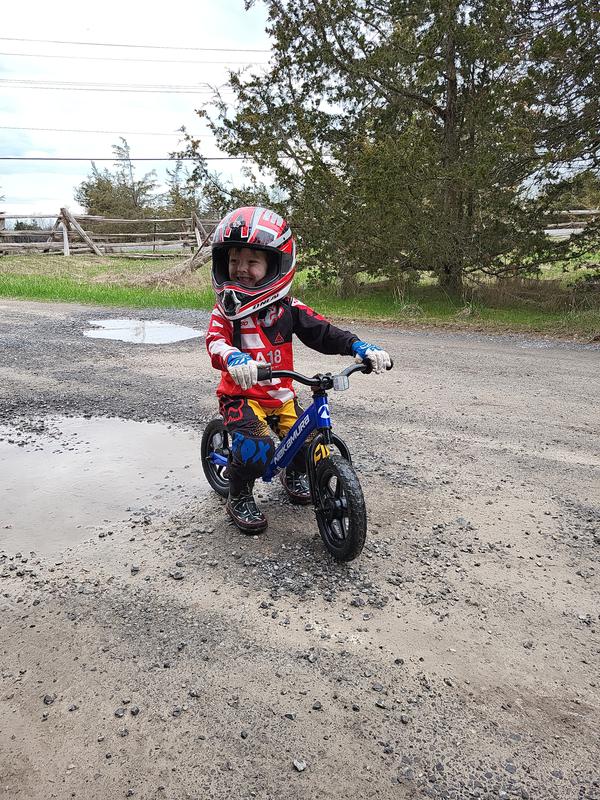 New bike in action
