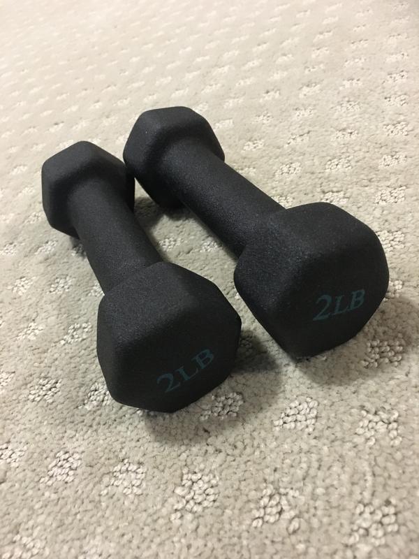 Danskin 4 lb Dumbbells, Pair, Weight, Home Gym