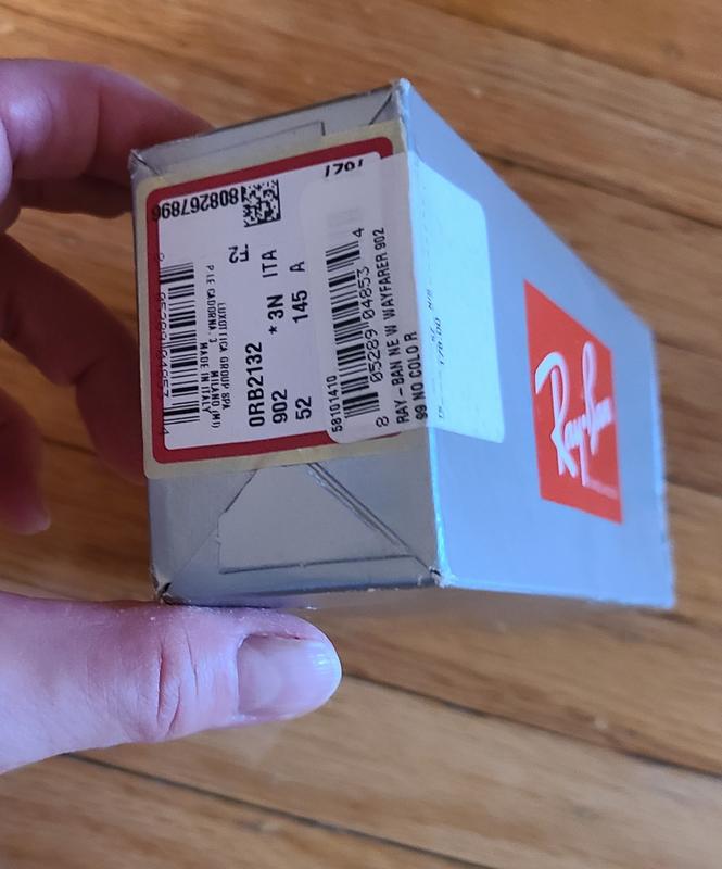 box squashed on one end