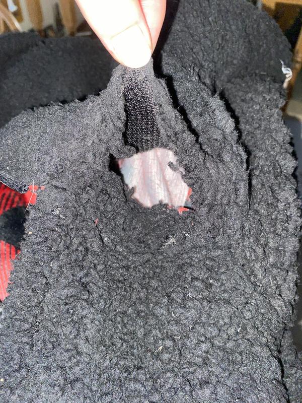 One of the seams that ripped after washing