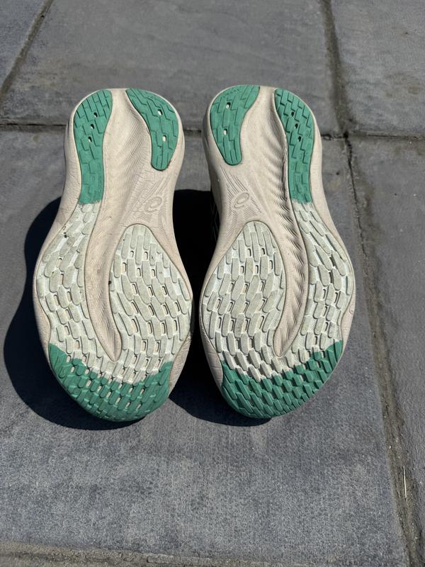 Holes worn through, soles almost brand new