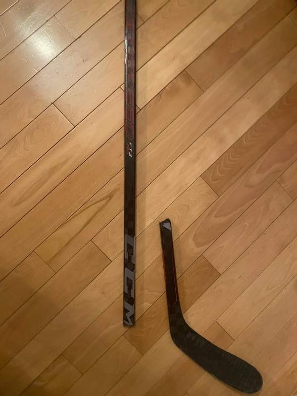 Broken stick after 4 practices and 4 games.
