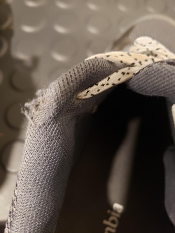 Side broke off on the right shoe