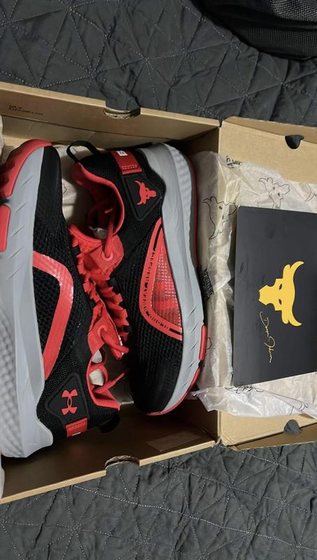 🔥 Under Armour UA Project Rock BSR Charged Training Shoes Red 3023006-600  NEW🔥