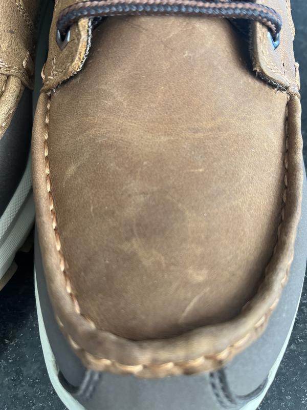 Damaged shoes upon delivery--hair inside!