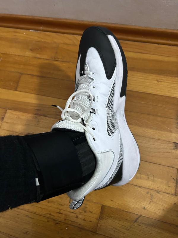 I'm wearing them with a McDavid ankle brace.  Great combination of support.