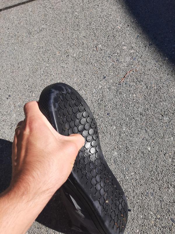 Finger goes right through