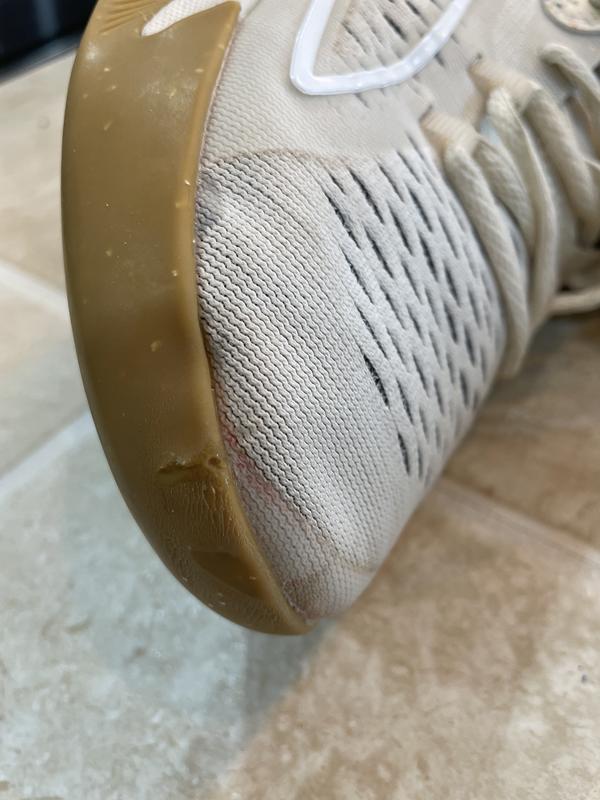 Glued the lip of the sole to the upper at the toe