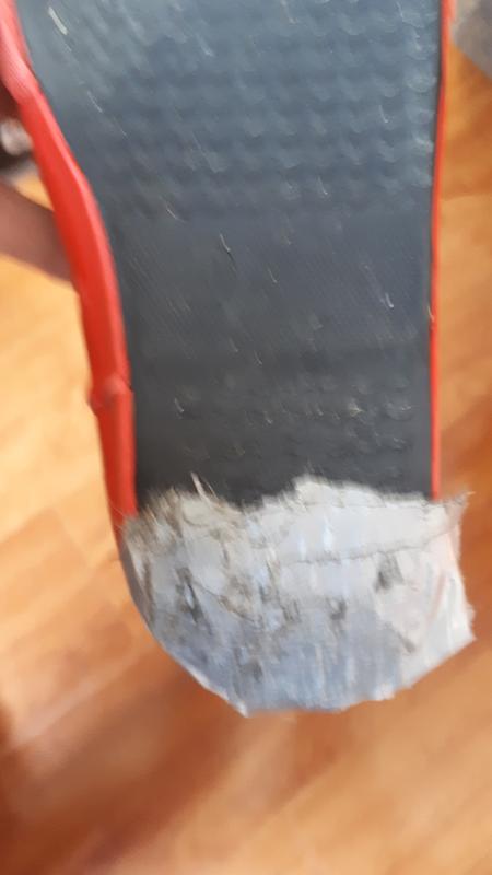 We had to duct tape them in order to make it home from the house we were visiting