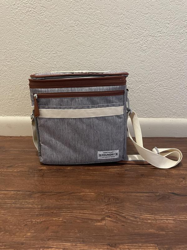 Fit + Fresh Jaxx Bag Heather Gray Insulated Portable Cooler with Containers  - Easy Meal Prep and Easy Clean Up in the Portable Coolers department at