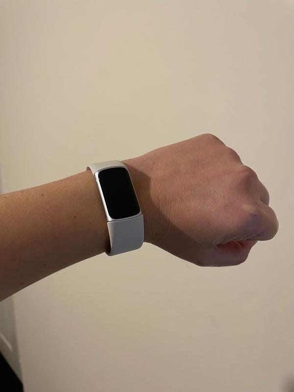 Fitbit Charge 6 Obsidian Band / Black Aluminum Case + Bonus Sport Band  Frost White, Small - Sam's Club