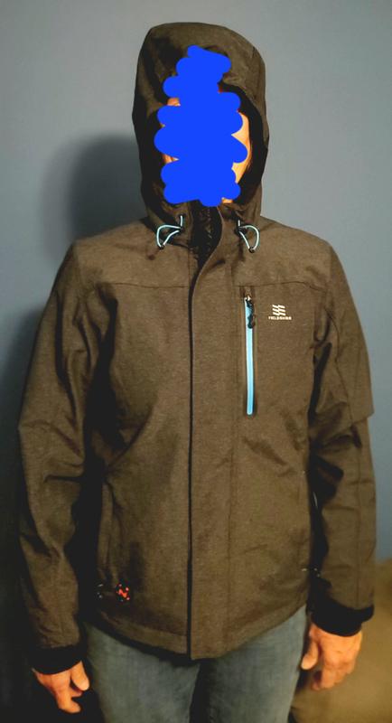 Customer photo for "Excellent heated jacket keeps me toasty warm!"