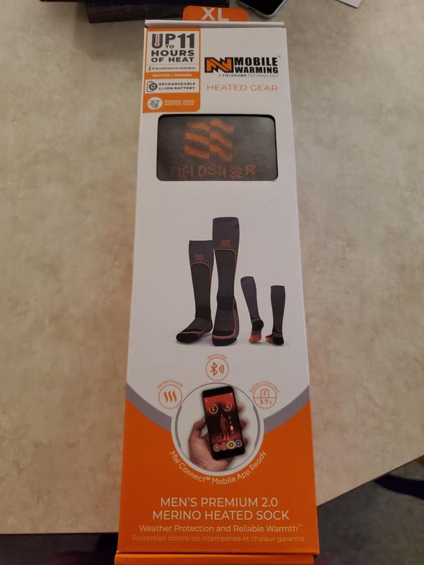 Mobile Warming Technology Sock Premium 2.0 Merino Heated Socks