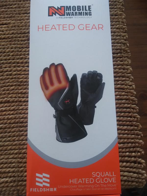 Mobile Warming Unisex Squall - Heated Glove Black Large