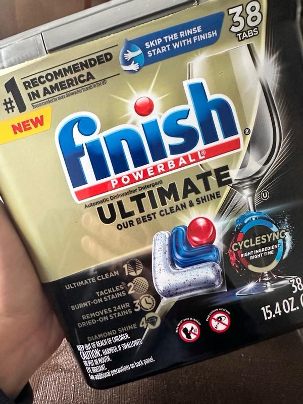 Finish Powerball Ultimate Automatic Dishwasher Detergent, 38 count, 15.4 oz