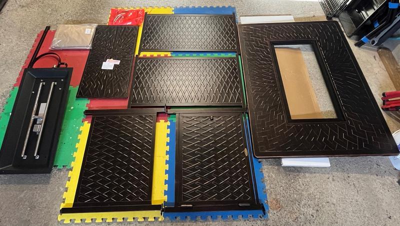 All the parts ready for assembly