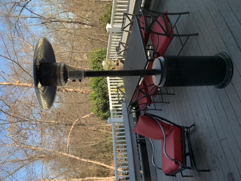 Fire Sense Onyx and Stainless Steel Finish Patio Heater 46,000 BTU