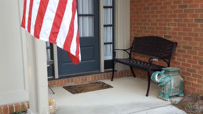 Just right for our small front porch