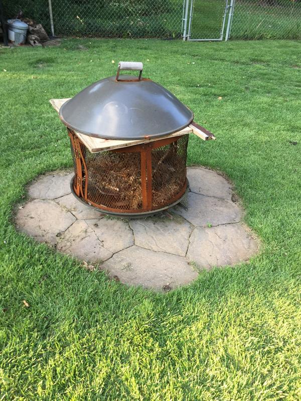 Bessemer Rolling Patio Fireplace Fire, Backyard Creations 28 Portable Fire Pit Assembly