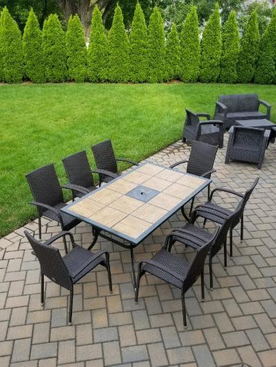Our 2 sets of chairs!