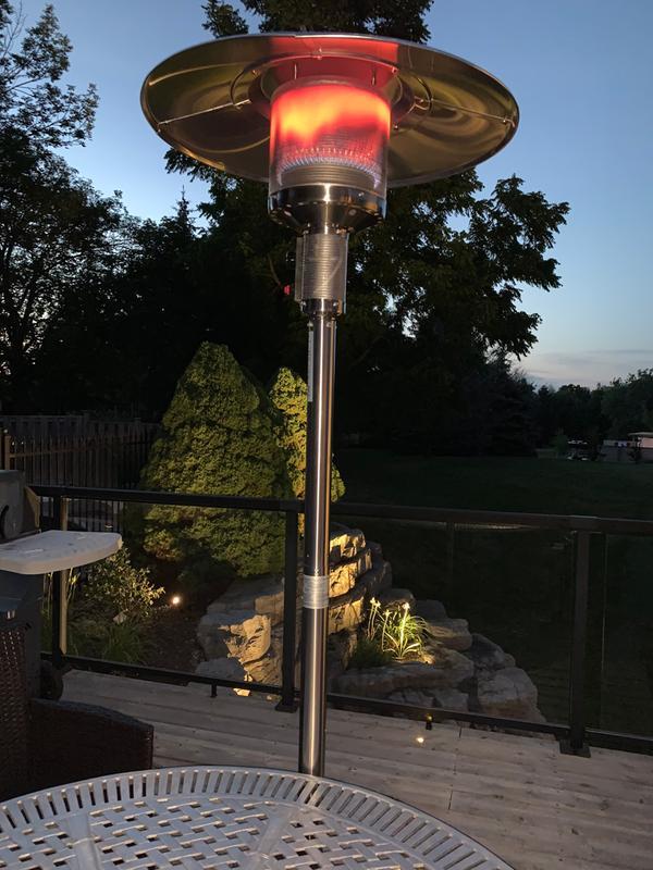 Outdoor Heater Fire Sense 48,000 BTU Blue Gas Patio Heater 61130