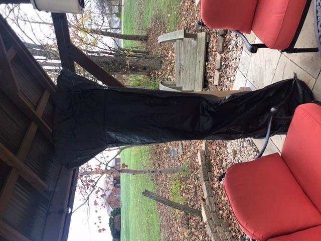 Our new patio heater and cover