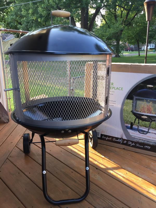 Fire Sense Bessemer Black Patio Fireplace, 42 OFF