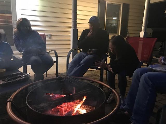 The kids want a fire every night, but what they really want are s'mores!