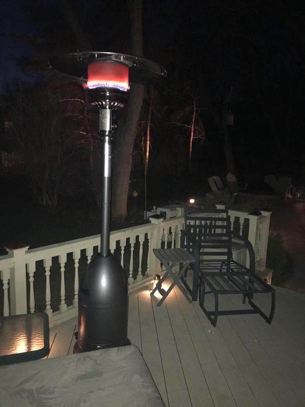 Toasty on a chilly Spring evening!