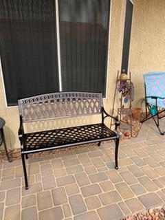 Sitting pretty on the patio