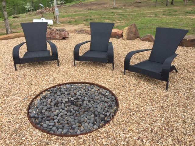 Firepit at the LUV SHAK Lake Tenkiller