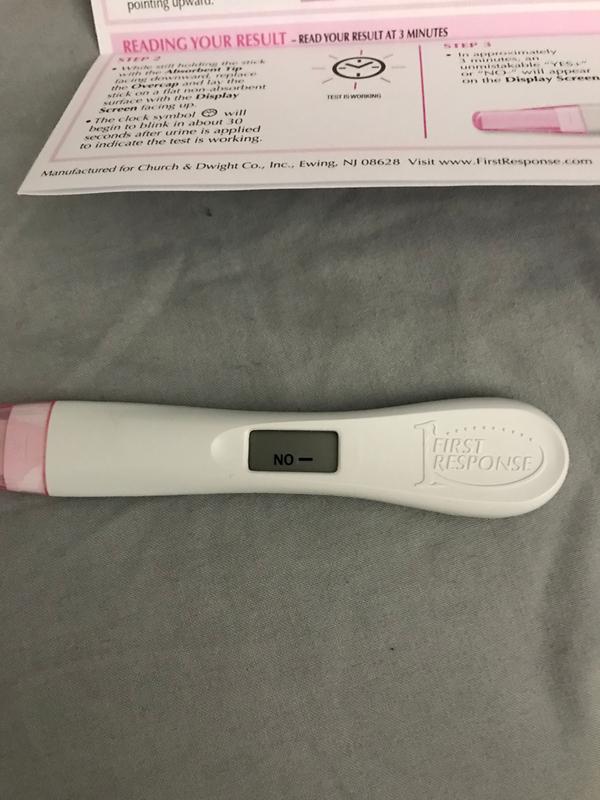 First Response Digital Pregnancy Test Clock Wont Go Away Pregnancy Test