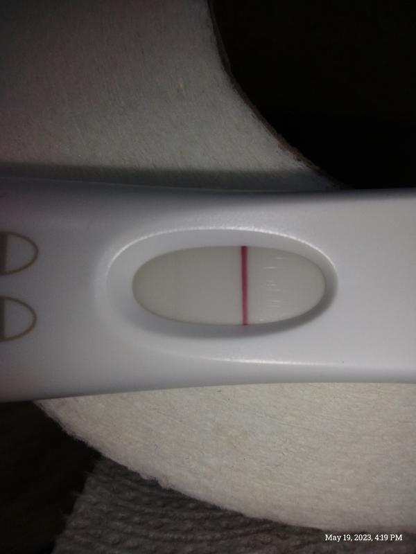 positive pregnancy test first response with a faint line