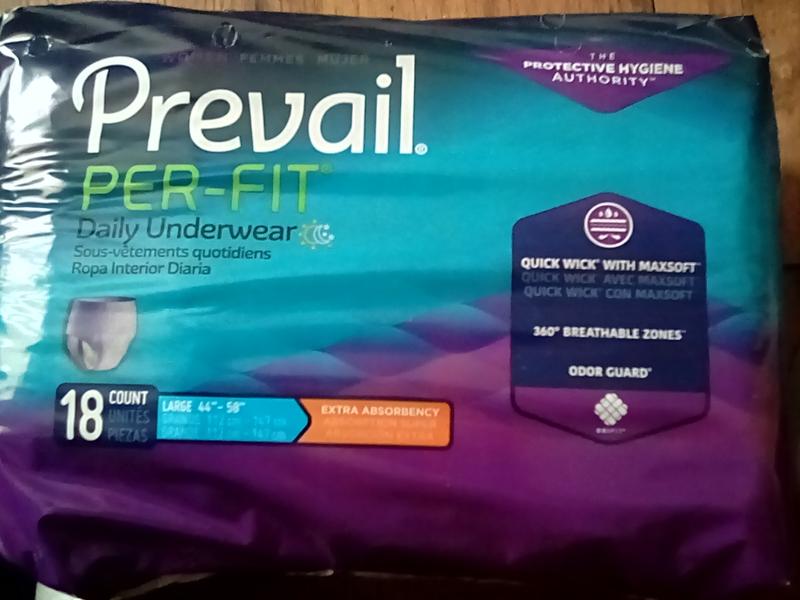 Prevail Per-Fit Lavender Underwear for Women (Moderate Prote
