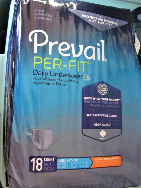Prevail Per-Fit Daily Underwear for Men, Incontinence, Disposable, Extra  Absorbency, Medium, 20 Ct 