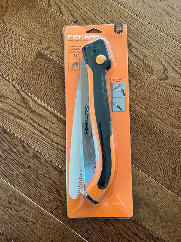 Fiskars Power Tooth Softgrip Folding Pruning Saw, 10 in