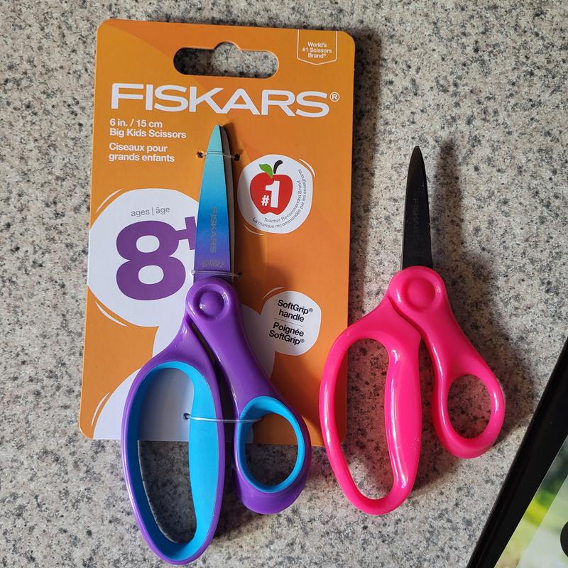 Fiskars Kids' Ombre Soft Grip Scissors - 6 in