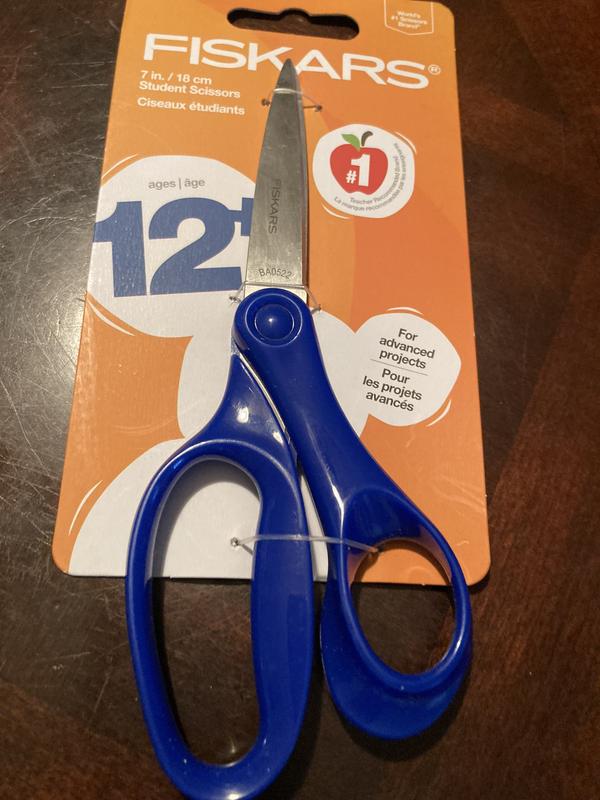  Fiskars 7 Student Scissors for Kids 12-14 - Scissors for School  or Crafting - Back to School Supplies - Color May Vary : Office Products