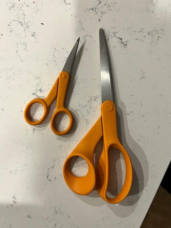  Fiskars Original Orange Handled Scissors - Ergonomically  Contoured - 8 Stainless Steel - Paper and Fabric Scissors for Office,  Arts, and Crafts - Orange : Everything Else