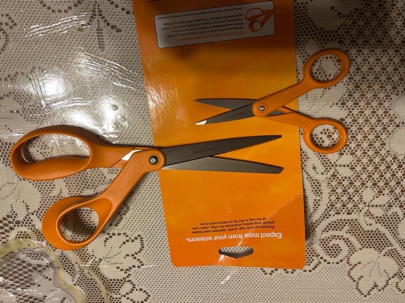 Fiskars 12-94518697wj The Original Orange Handled Scissors 8 inch
