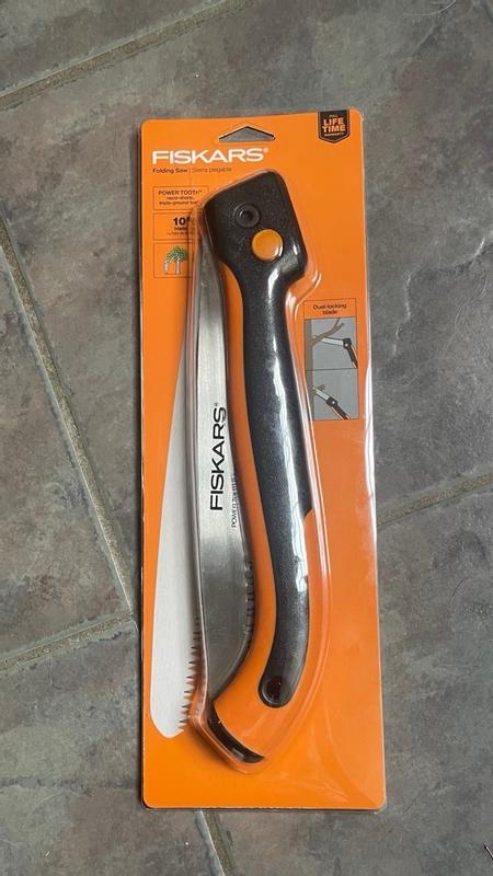 Fiskars Power Tooth Softgrip Folding Pruning Saw, 10 in.