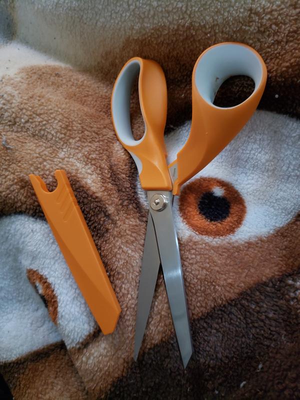 Fiskars 8in F1995 Razor Edge Fabric Scissors Shears Bent Trimmers for Table  top Cutting at