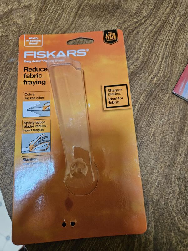 Fiskars Easy Action Pinking Shears Replaces Item 9915F – The Quilted Cow