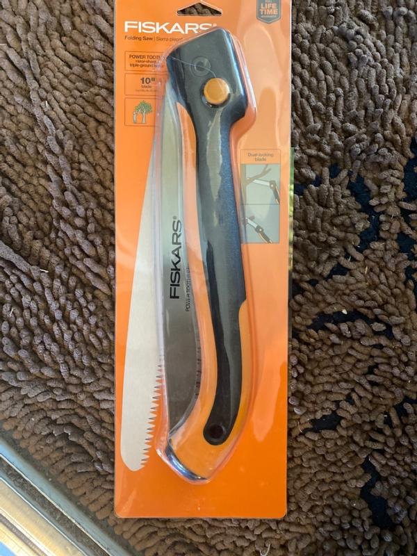 Fiskars Power Tooth Softgrip Folding Pruning Saw, 10 in