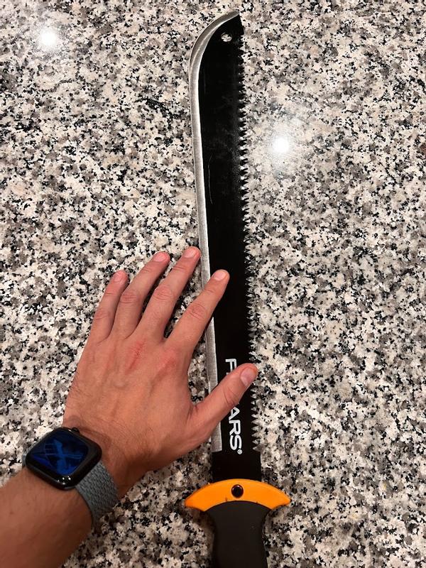 Check out the size of the knife