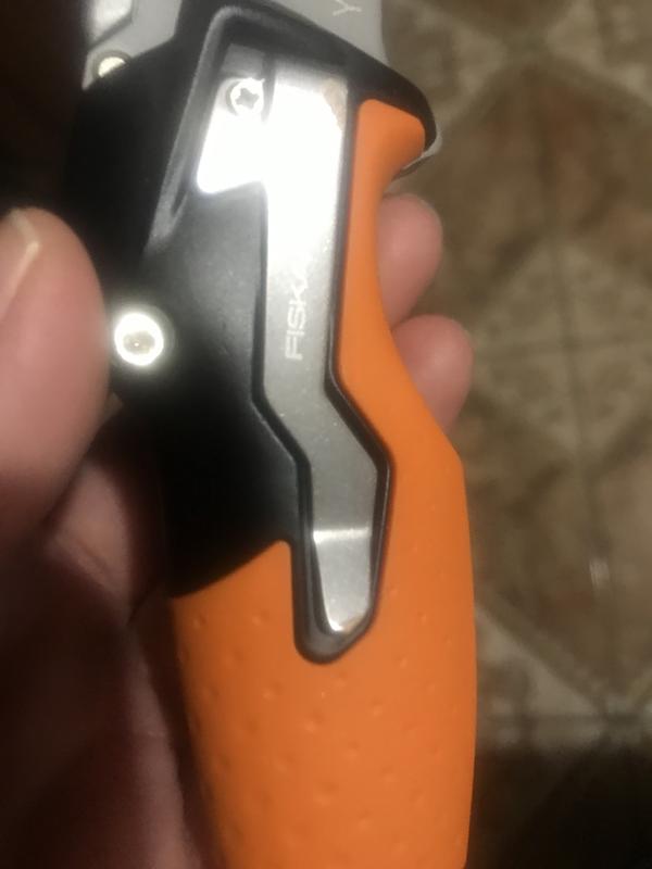 Fiskars 770010-1001 Pro Utility Knife, Fixed, Orange/Black