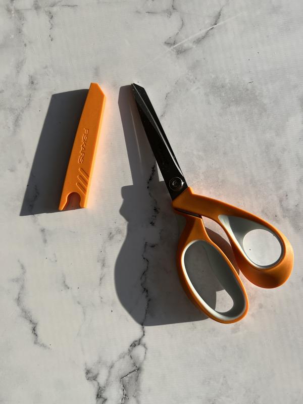 Buy the Fiskars Razoredge Softgrip Fabric Scissors 9 - (181950)  020335047402 on SALE at www.