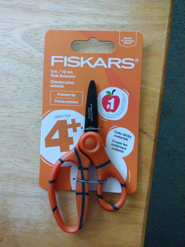 Fiskars Student Scissors Blue Pointed Tip School Teacher Age 12+ Pack of 2