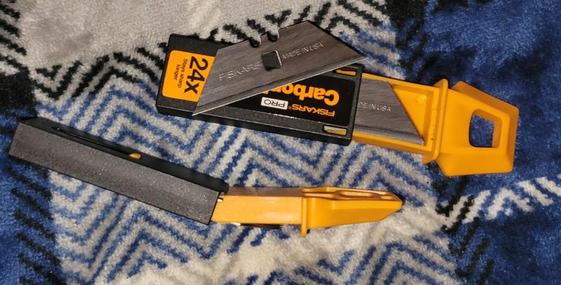 Blackspur High Carbon Steel Utility Knife Blades - Pack of 24